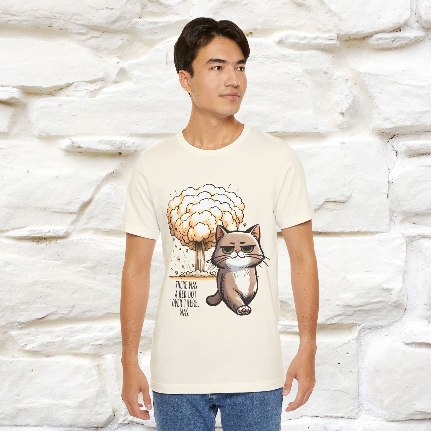 ''The Red Dot Chase'' Funny Cat T-Shirt | Nunu&Miao Studio - Nunu&Miao Studio