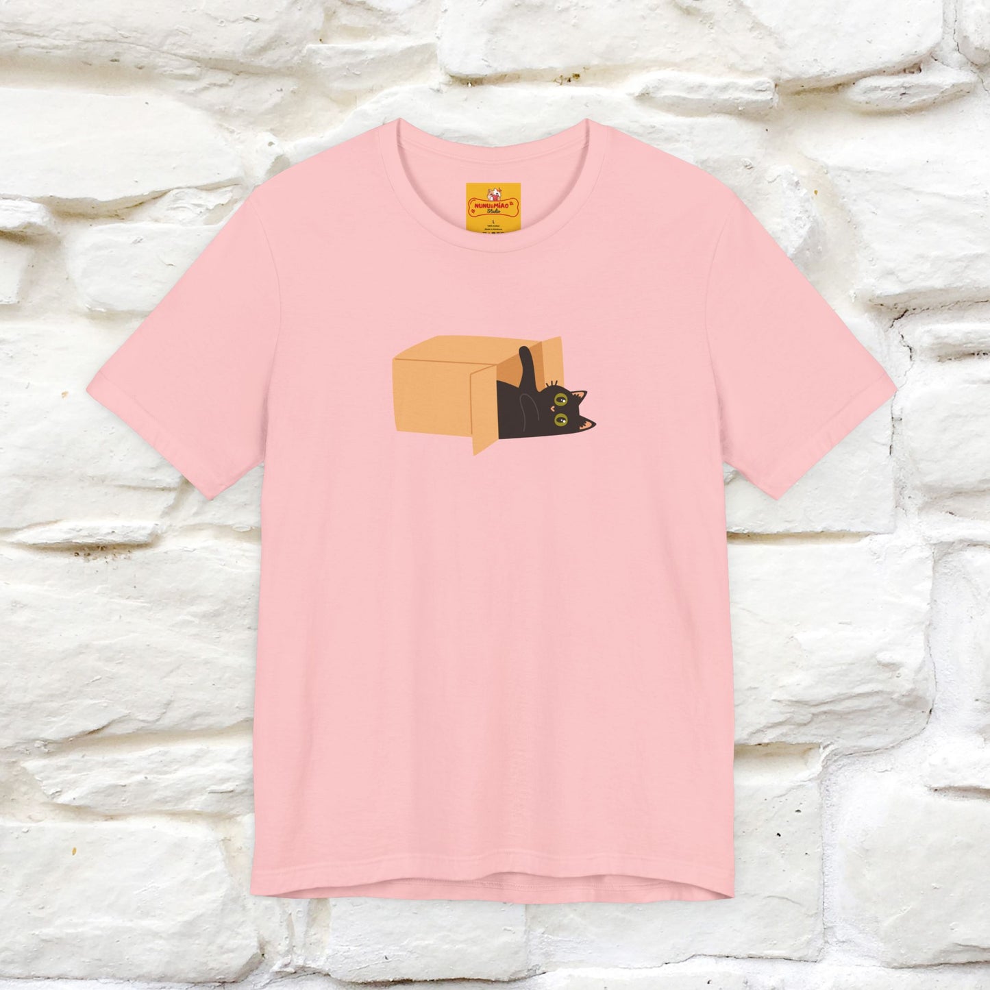 "Think Like There Is No Box" Cat T-Shirt| Front & Back Design | Nunu&Miao Studio