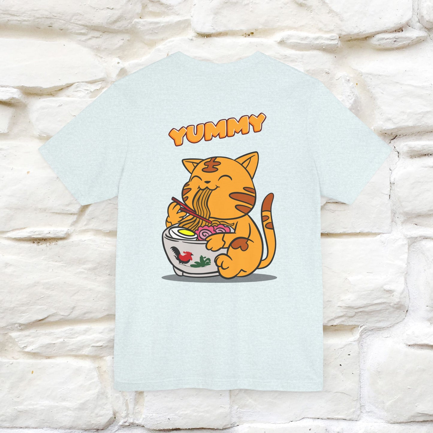 "Yummy" Cat T-shirt for Men & Women | Front & Back Design | 100% Cotton*