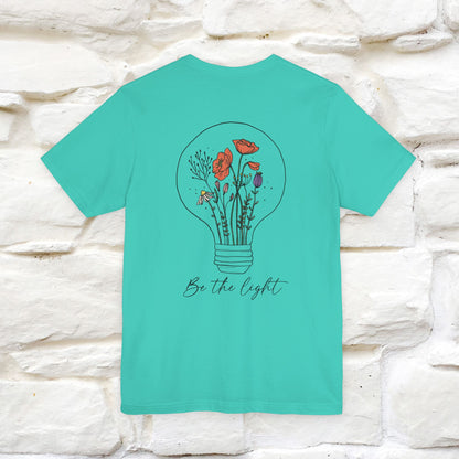 "Be The Light" Cat T-Shirt | Front & Back Design | Nunu&Miao Studio