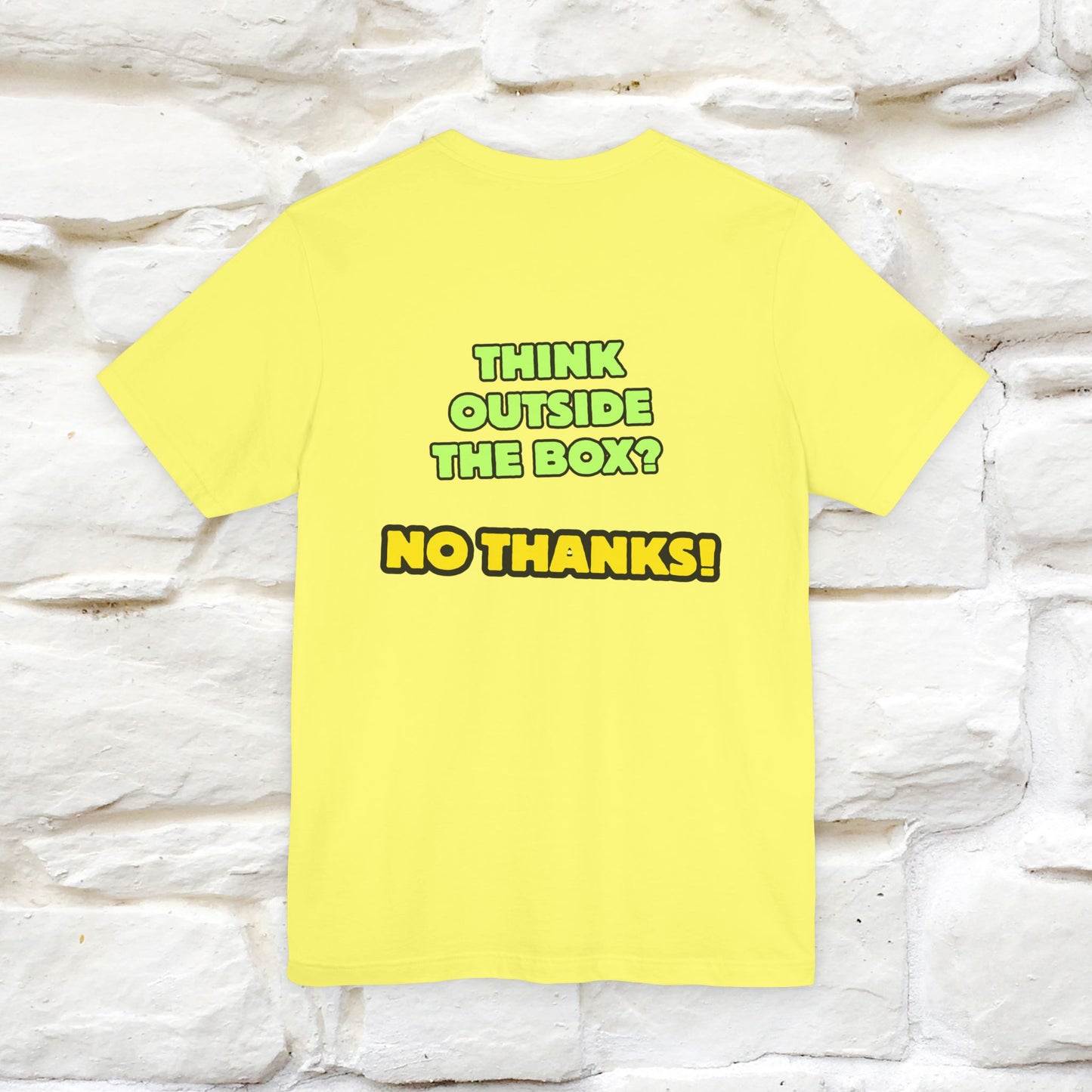"Think outside the box? No thanks." Cat T-Shirt | Nunu&Miao Studio
