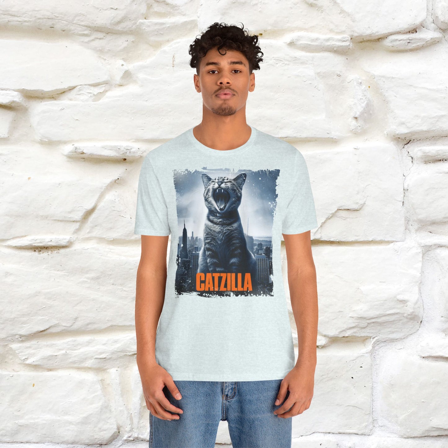 Catzilla T-Shirt | Fun Monster Cat Tee for Men & Women | 100% Cotton*