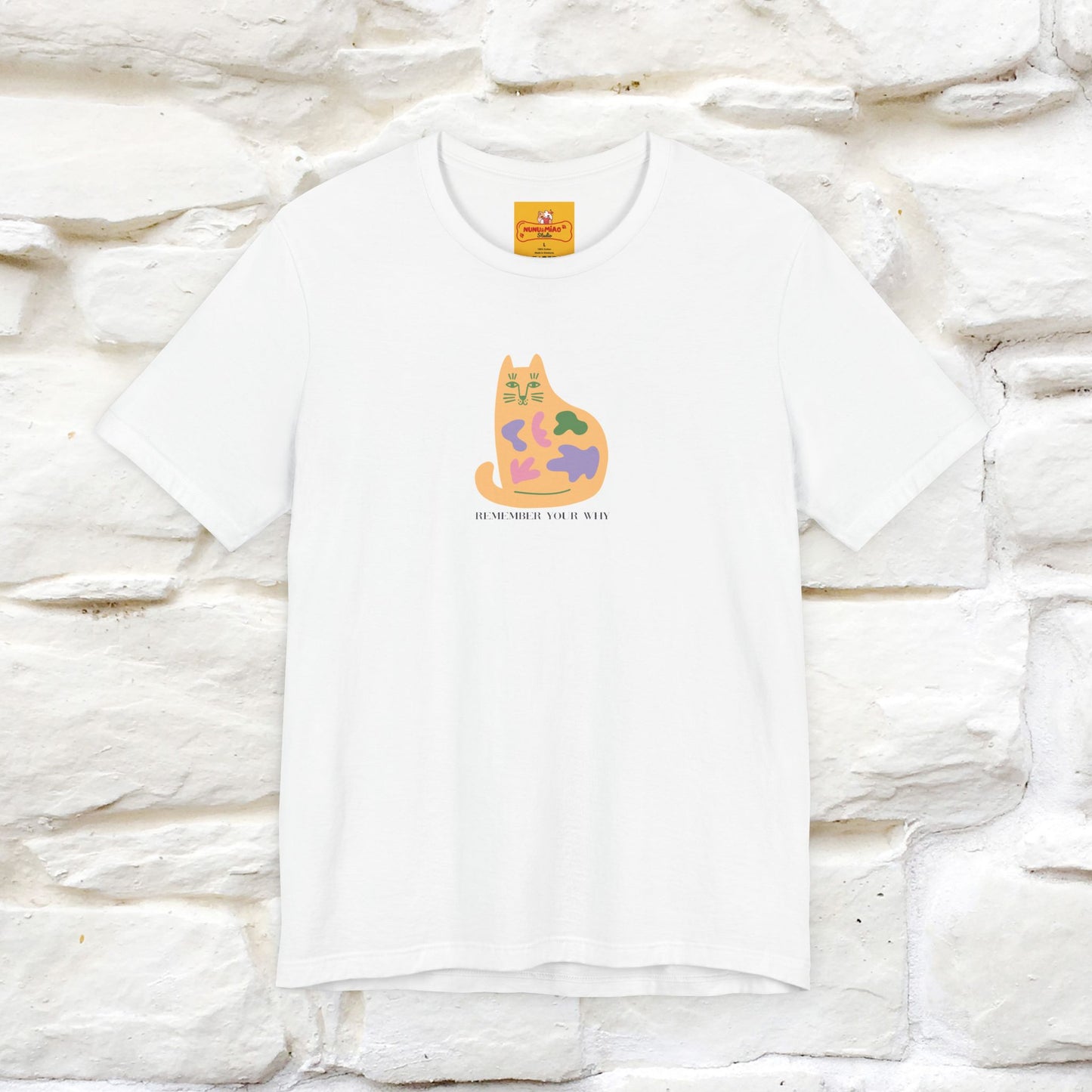 "Remember Your Why'' Cat T-Shirt Front and Back Design | Nunu&Miao Studio
