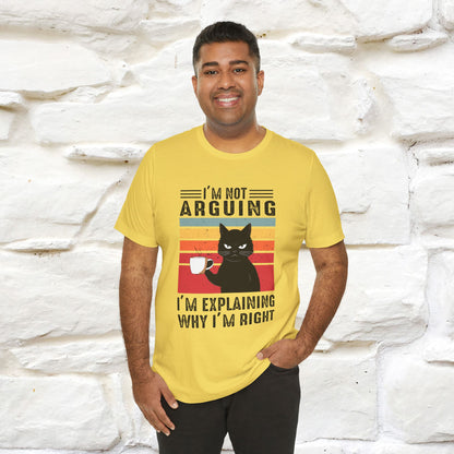 Non sto discutendo, sto spiegando perché ho ragione T-shirt con gatto per uomo e donna | 100% cotone* Maglietta divertente