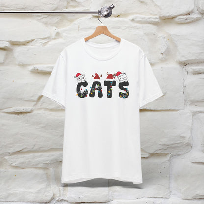 “Cats Christmas T-Shirt | Festive Cat T-Shirt for Men & Women | 100% Cotton”