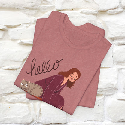 ''Hello''  Cat T-shirt for Women  100% Cotton*