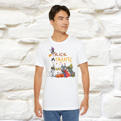 ''Trick Or Treats! ''Cat Unisex T-shirt 100% Cotton*