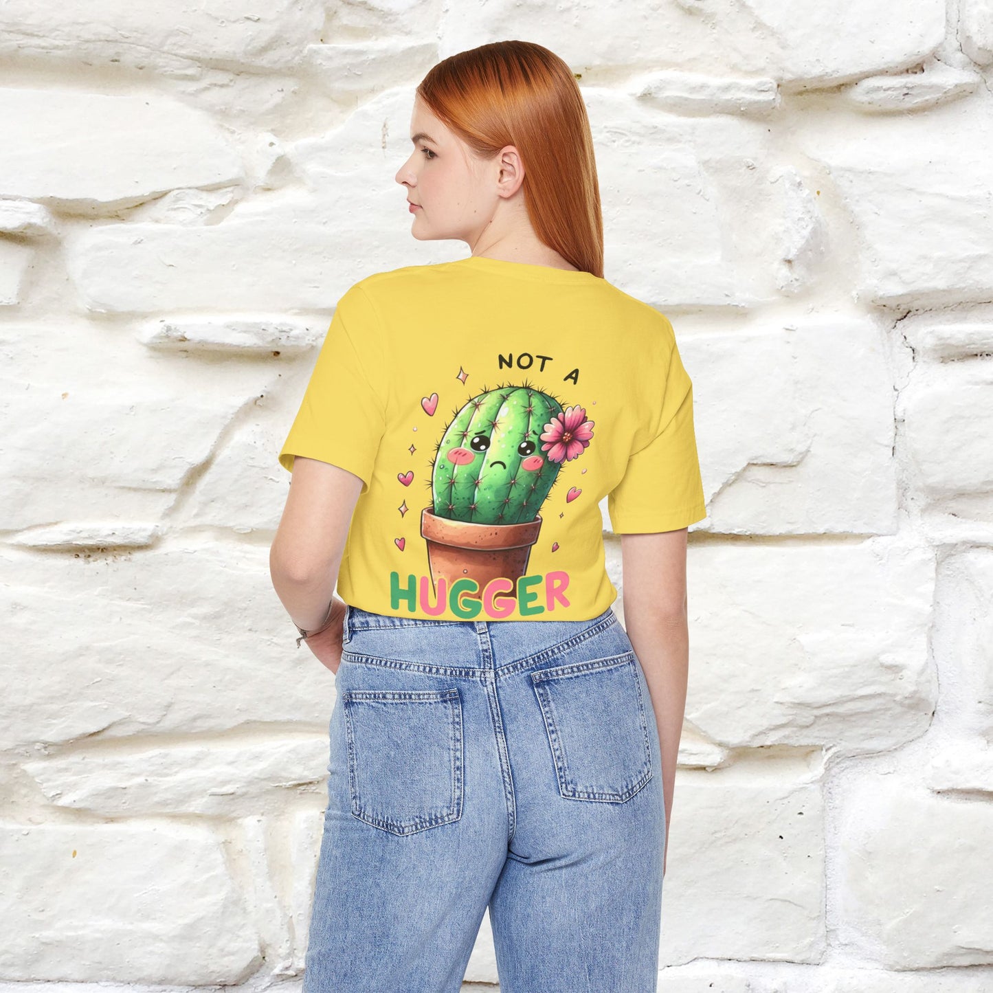 "Not A Hugger" |Funny T-Shirt | Front & Back Design|Nunu&Miao Studio