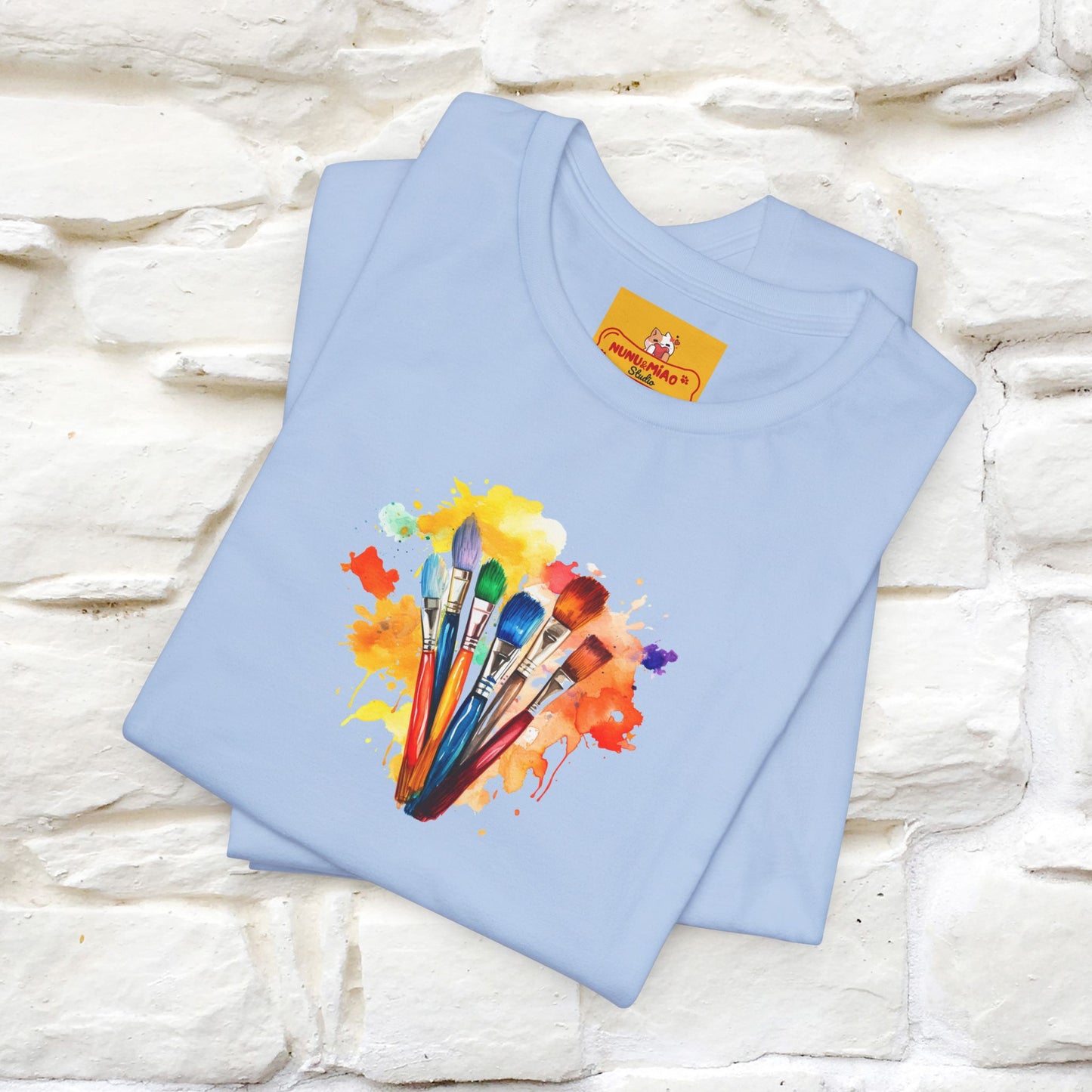 "Il Pittore'' Cat T-Shirt Front and Back Design | Nunu&Miao Studio