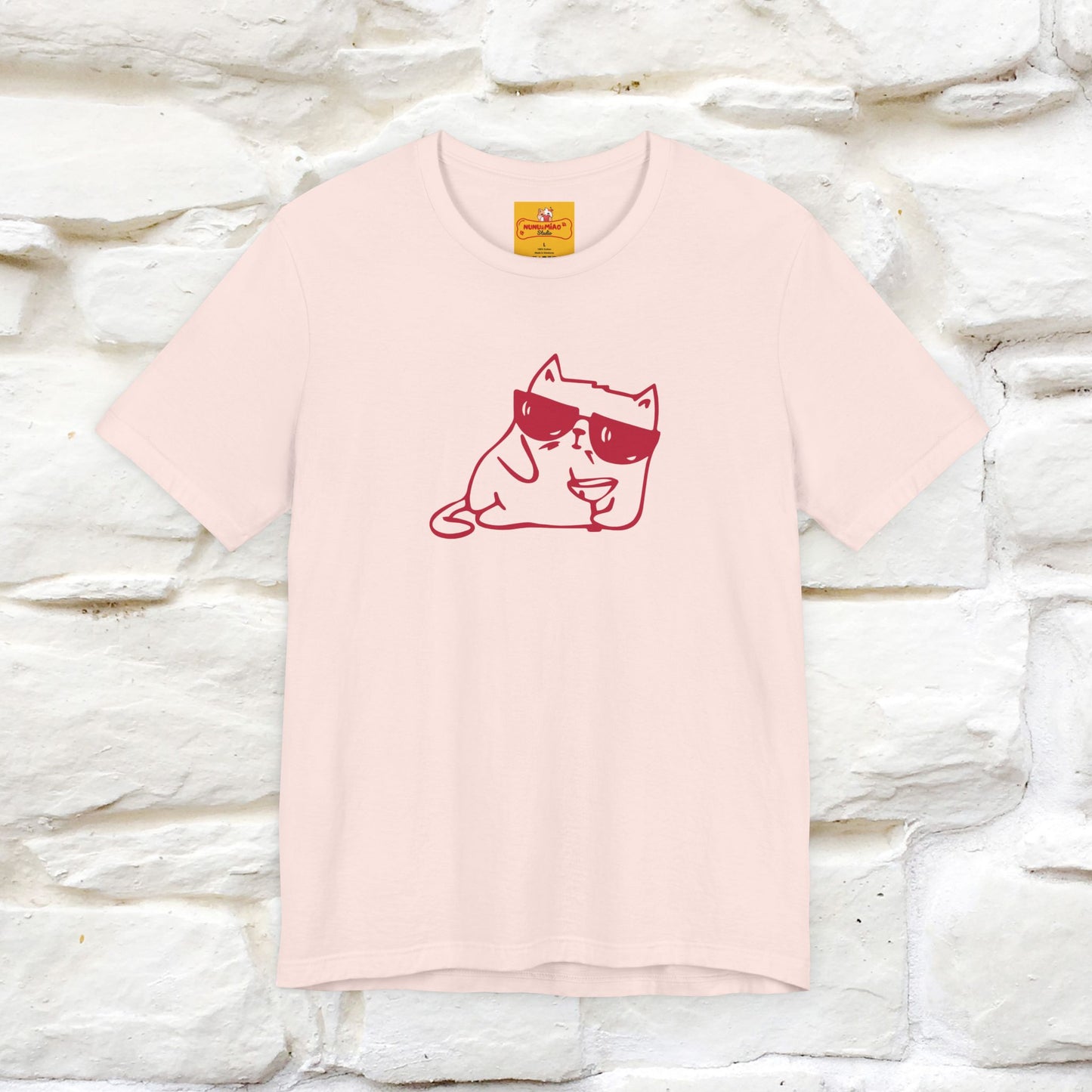 "I’m Happy, Which Often Looks Like Crazy" Cat T-Shirt| Front & Back Design | Nunu&Miao Studio