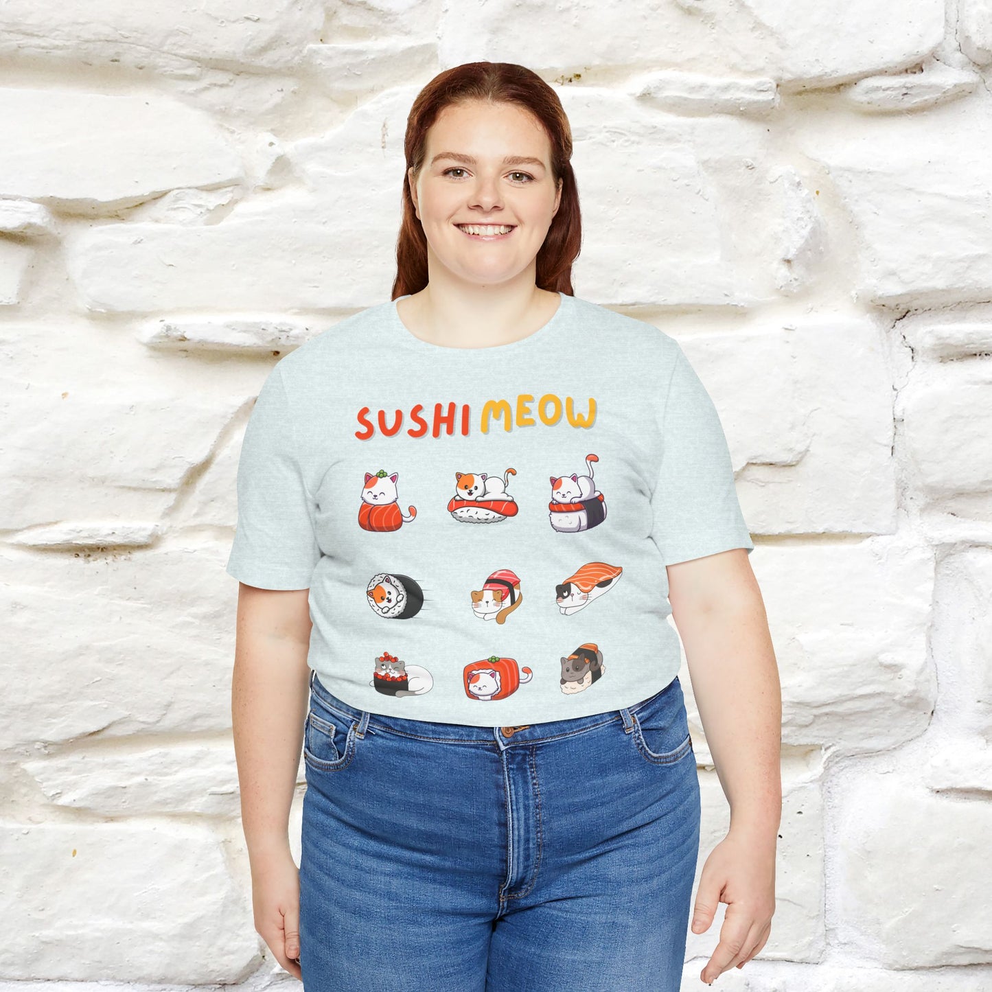 "Sushi Meow" Cat T-shirt for Men & Women | 100% Cotton*