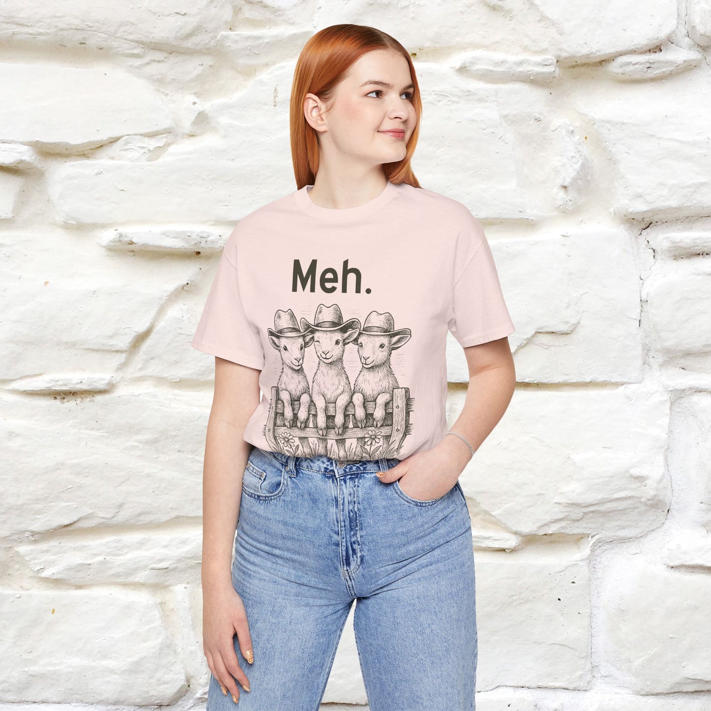 "Meh" Cute T-shirt |Nunu&Miao Studio - Nunu&Miao Studio