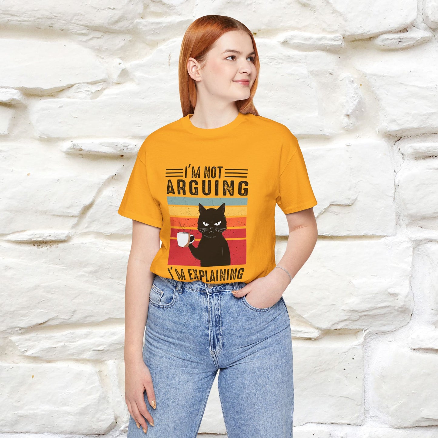 Non sto discutendo, sto spiegando perché ho ragione T-shirt con gatto per uomo e donna | 100% cotone* Maglietta divertente