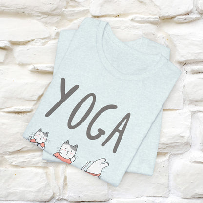 The Real Yoga Challenge Cat T-Shirt for Men & Women | 100% Cotton* Funny & Comfortable Tee