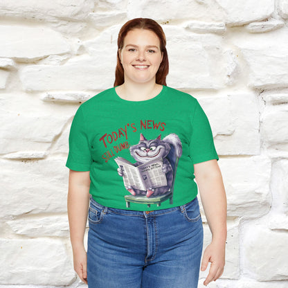 Today's News: Humans Still Dumb" Funny Cat T-Shirt for Men & Women | 100% Cotton* 🐾