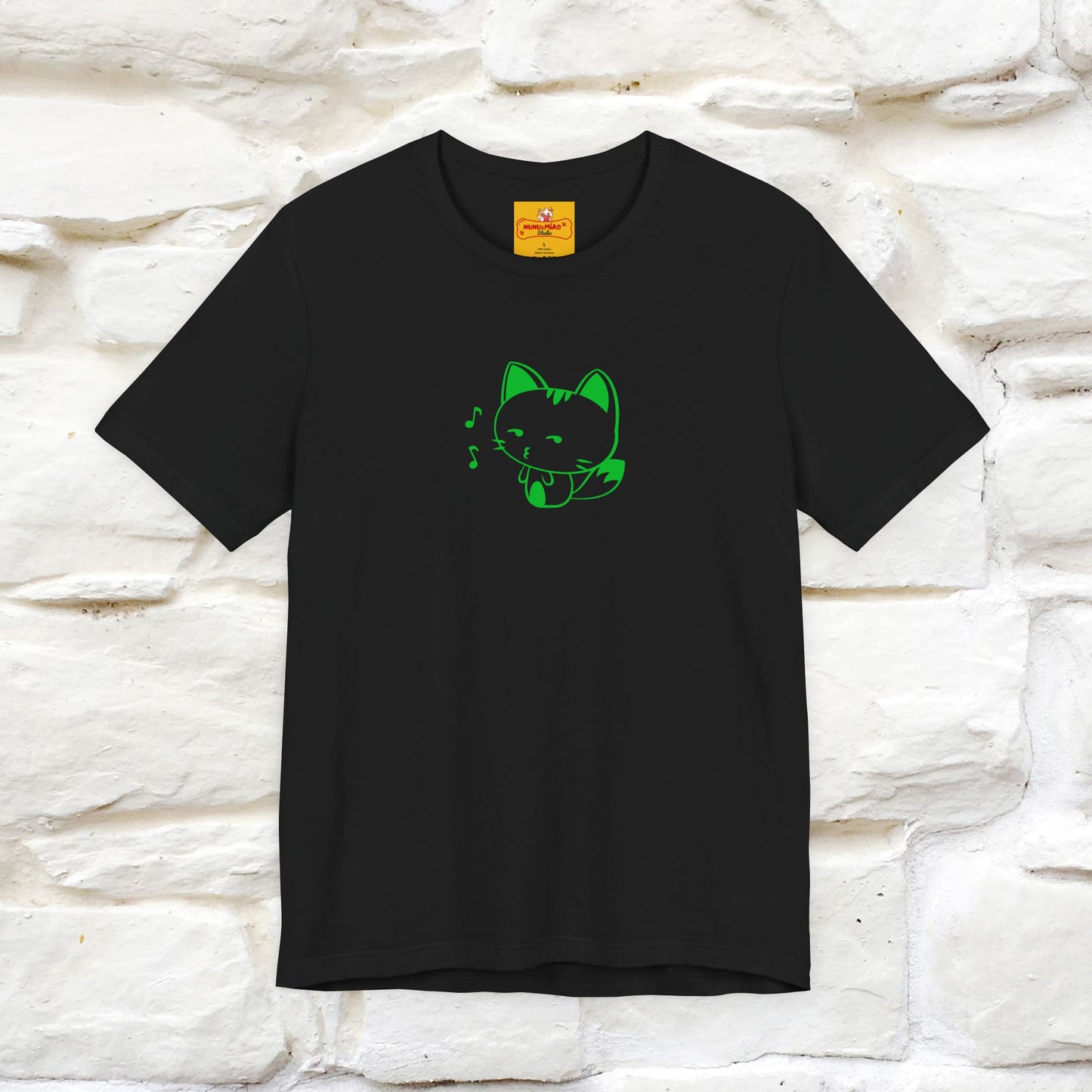 "Happiness Comes From Peace, Peace Comes From Indifference" Cat T-Shirt| Front & Back Design | Nunu&Miao Studio