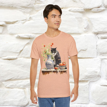 ''THe Cat and The Vase '' T-shirt for Men and Women 100% Cotton*