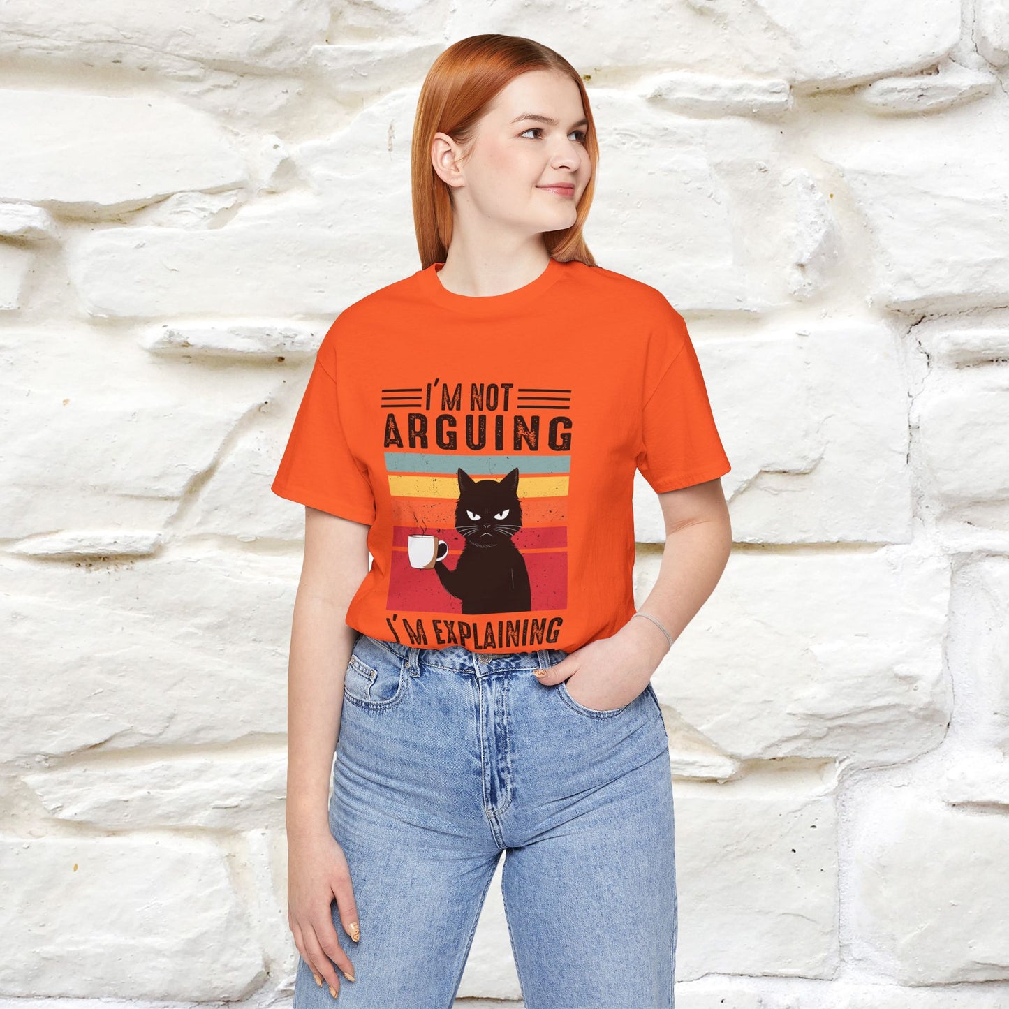 Non sto discutendo, sto spiegando perché ho ragione T-shirt con gatto per uomo e donna | 100% cotone* Maglietta divertente