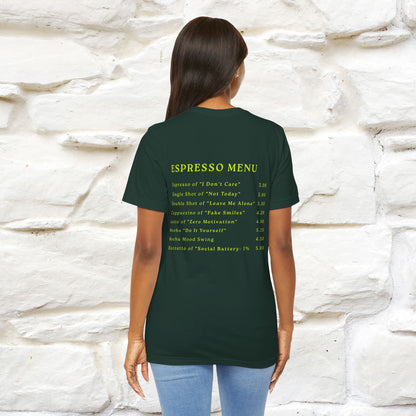 "More Espresso Less Depresso" |Cat T-Shirt | Nunu&Miao Studio