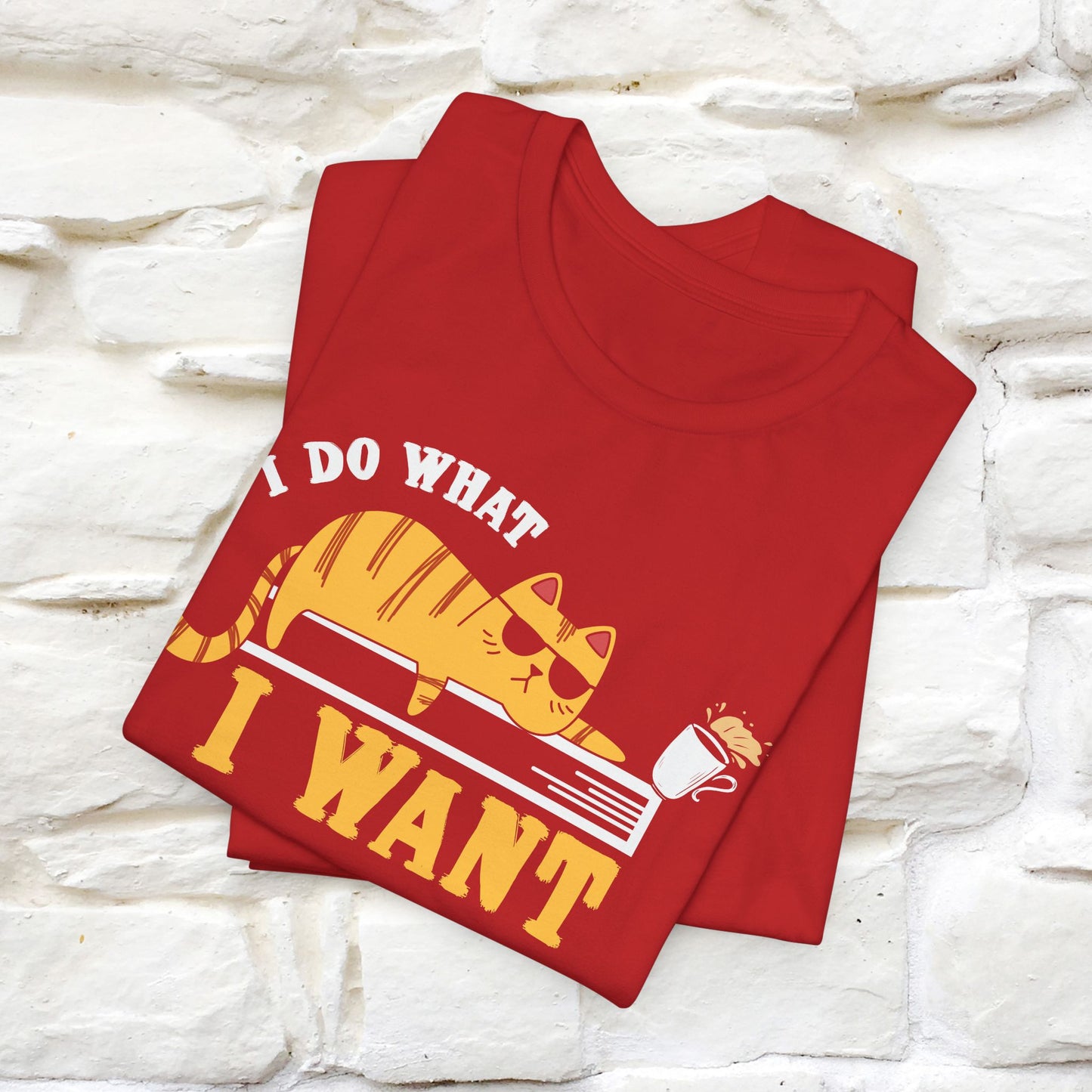 "I Do What I Want" Cute Cat T-Shirt for Men & Women | 100% Cotton 🐾