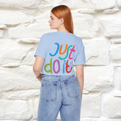 "Yes, Just Do It" Cat T-Shirt| Front & Back Design | Nunu&Miao Studio