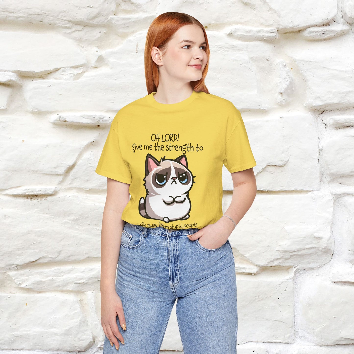 ''Oh Lord! Give Me Strength to ...'' Cat T-Shirt |  | Nunu&Miao Studio