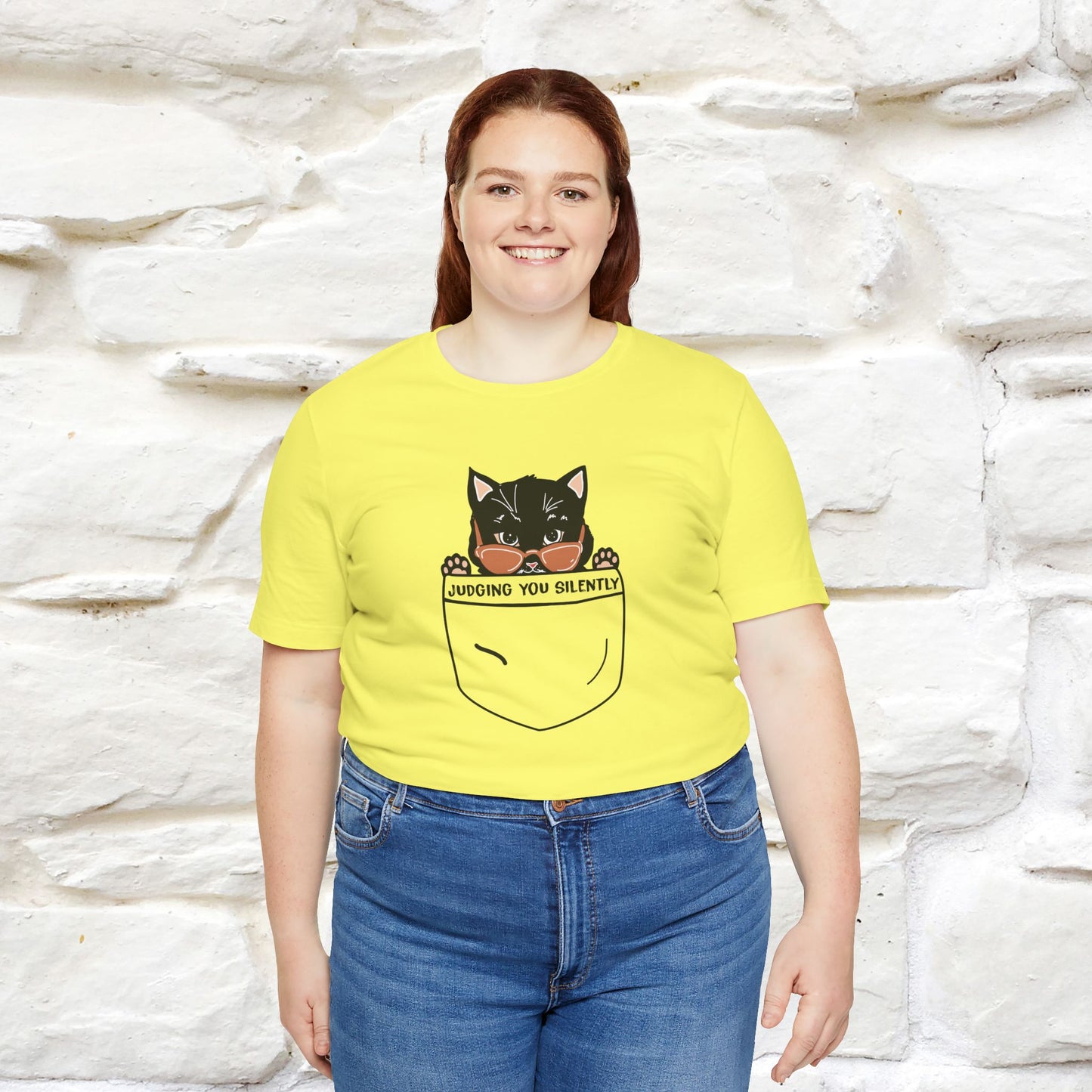 ''Judging You Silently'' | Cat T-Shirt for Men | Nunu&Miao Studio