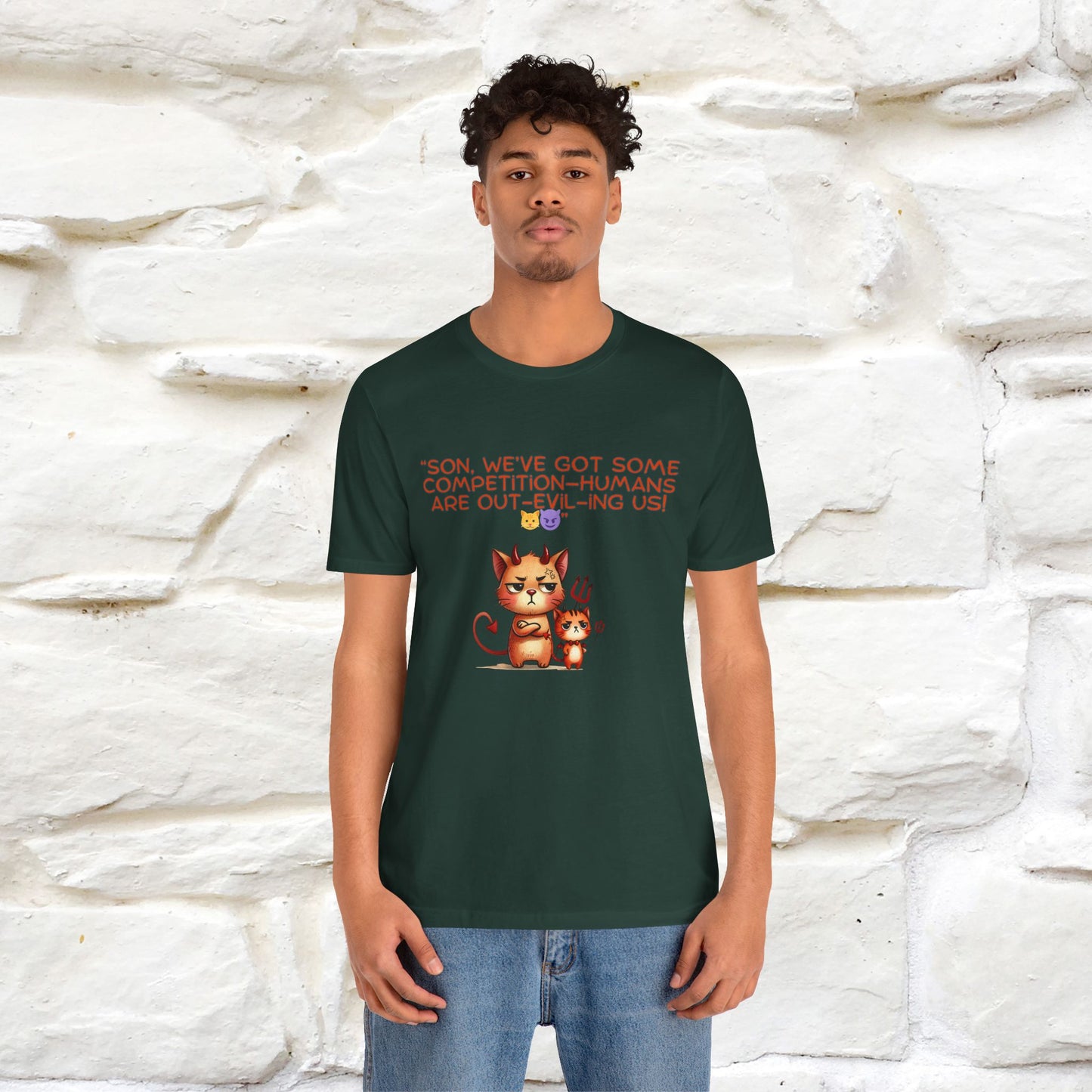 "Humans Are Out-Evil-Ing Us." Cat  T-shirt |Nunu&Miao Studio