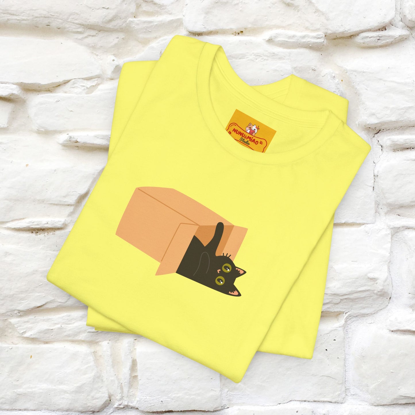 "Think Like There Is No Box" Cat T-Shirt| Front & Back Design | Nunu&Miao Studio