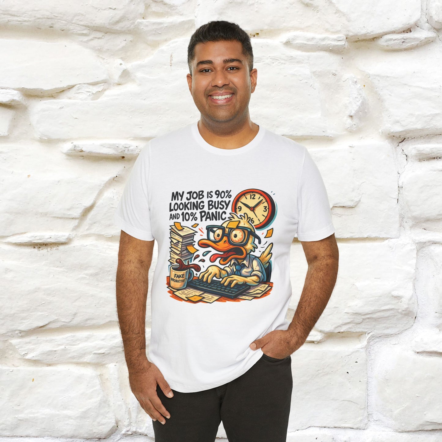 '' My Job is 90% Looking Busy ... |  Sarcastic T-Shirt | Nunu&Miao Studio