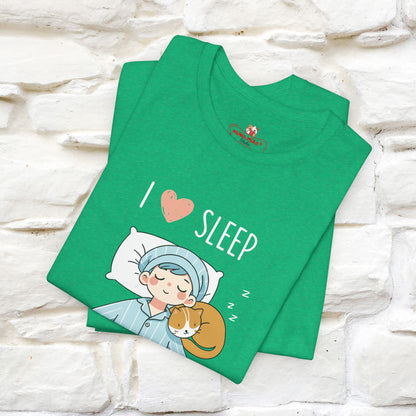 "I Love Sleep" Cute Cat T-Shirt for Men & Women | 100% Cotton* 🐾