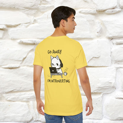''Go Away, I’m Introverting'' Cat T-Shirt | Nunu & Miao Studio - Nunu&Miao Studio