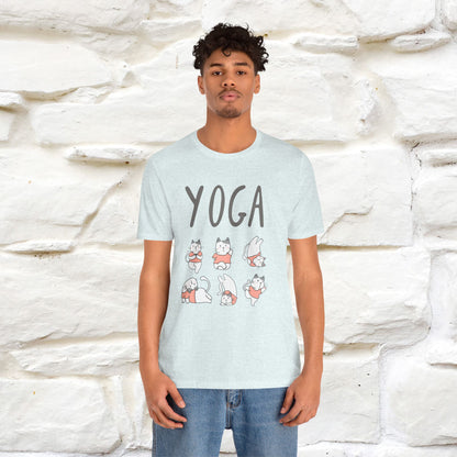 The Real Yoga Challenge Cat T-Shirt for Men & Women | 100% Cotton* Funny & Comfortable Tee