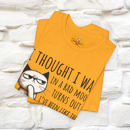 "I Thought I was In A Bad Mood.. " Cat  T-shirt |Nunu&Miao Studio