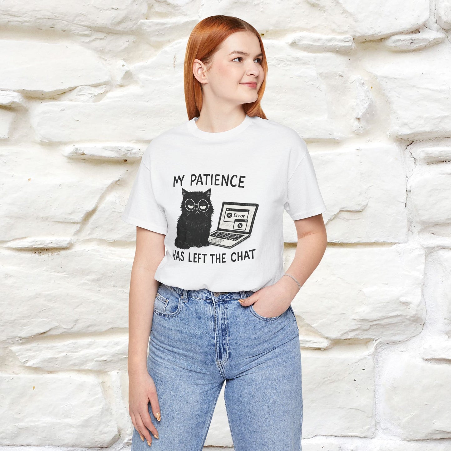 "My Patience Has Left The Chat" |Cat T-Shirt | Nunu&Miao Studio