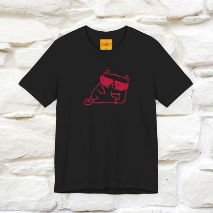 "I’m Happy, Which Often Looks Like Crazy" Cat T-Shirt| Front & Back Design | Nunu&Miao Studio