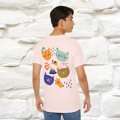 ''The Power Of Meow'' Cat T-Shirt Front and Back Design | Nunu&Miao Studio