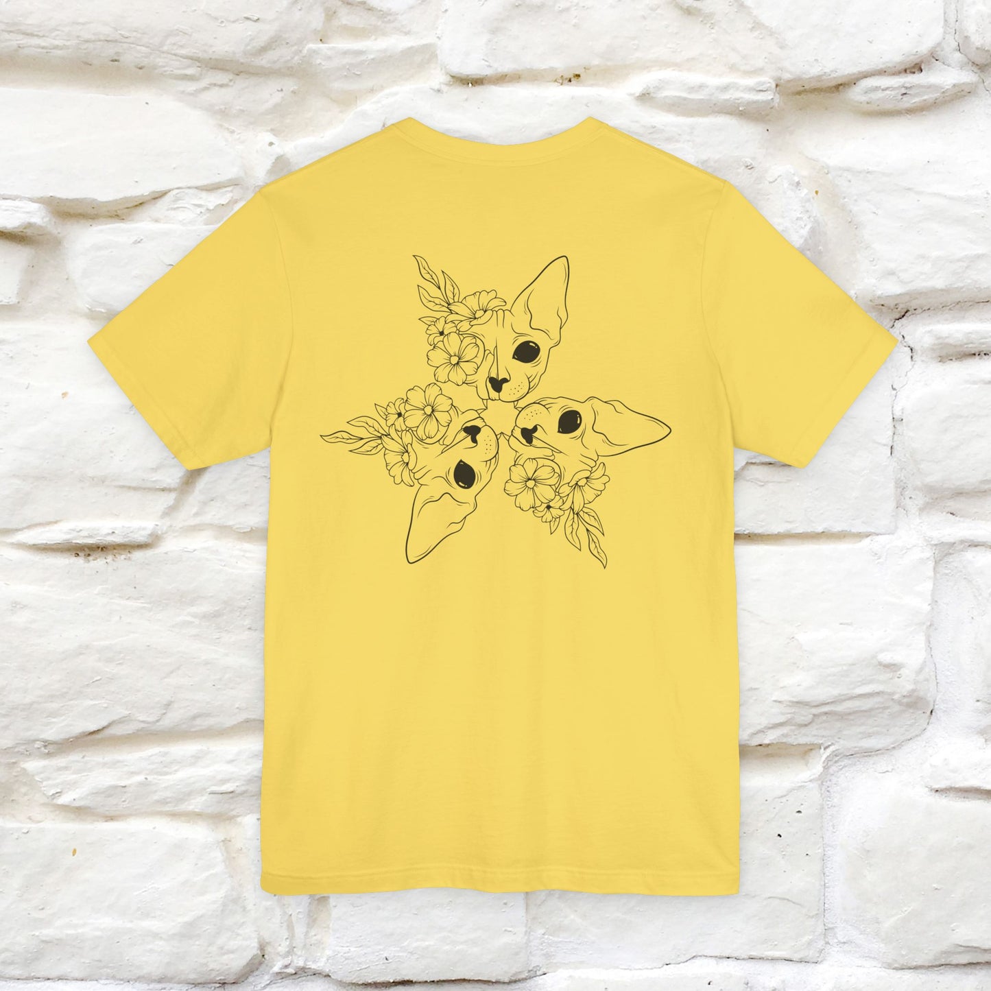 "Trinity'' Cat T-Shirt Front and Back Design | Nunu&Miao Studio