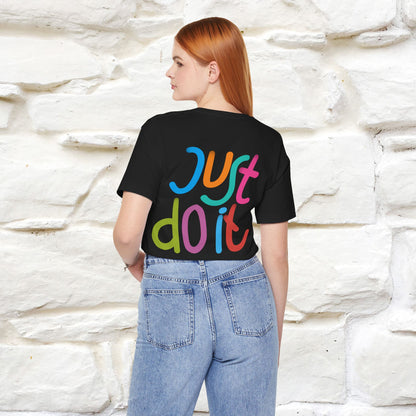 "Yes, Just Do It" Cat T-Shirt| Front & Back Design | Nunu&Miao Studio