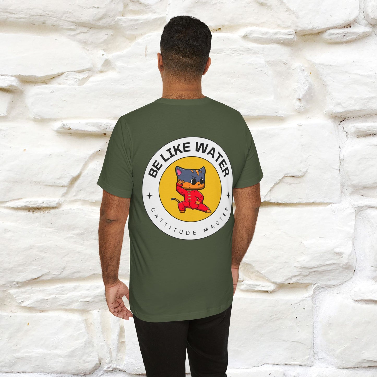 "Be Like Water: Cattitude Master | Cat T-Shirt |Nunu&Miao Studio