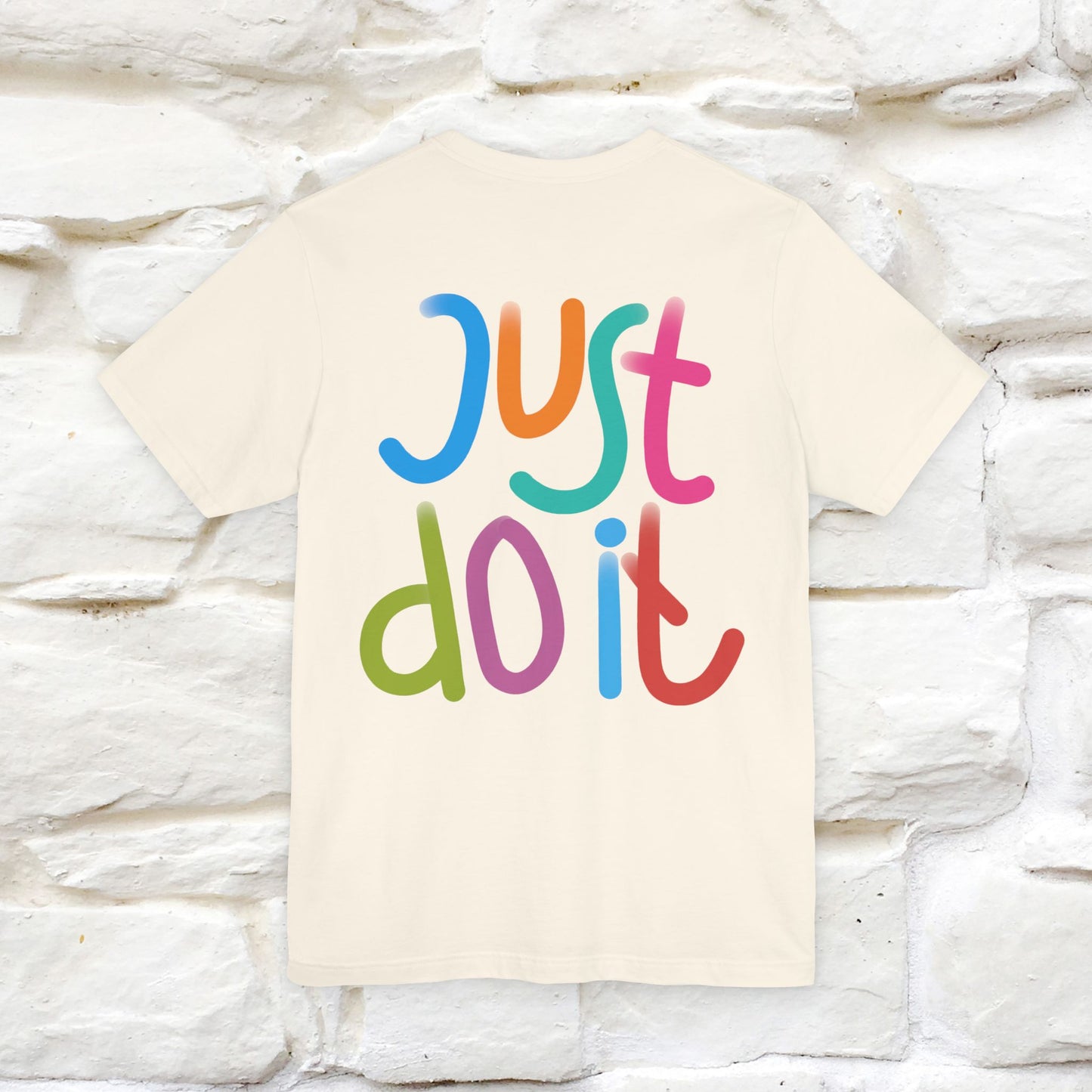 "Yes, Just Do It" Cat T-Shirt| Front & Back Design | Nunu&Miao Studio