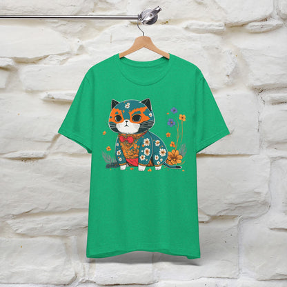 Zen Garden Cat: Japanese-Inspired T-Shirt for Men & Women | 100% Cotton*