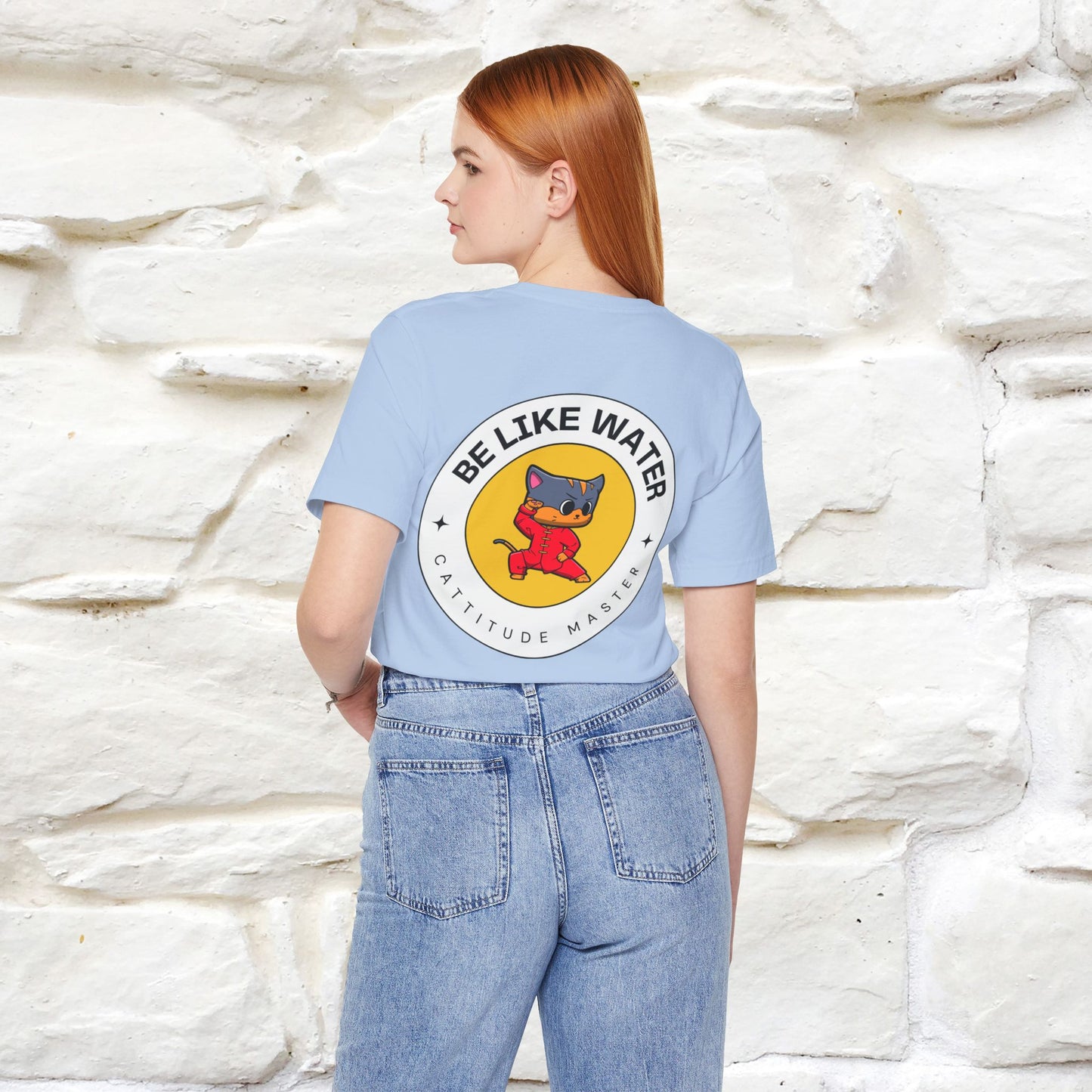 "Be Like Water: Cattitude Master | Cat T-Shirt |Nunu&Miao Studio
