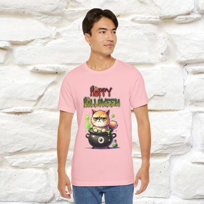 "Angry Cat Happy Halloween" Cat  T-shirt |Nunu&Miao Studio