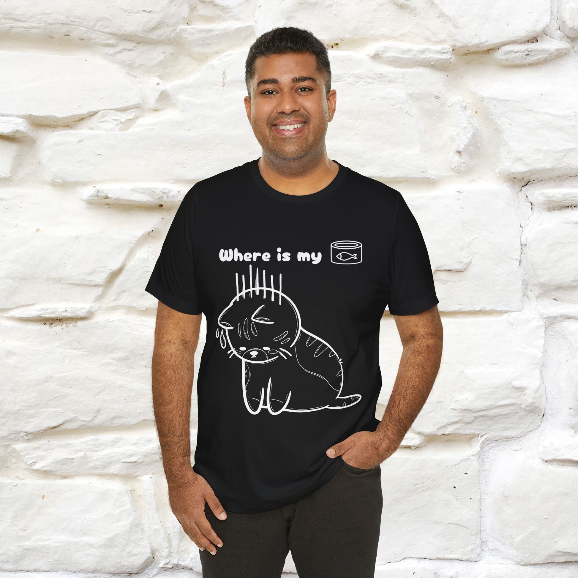 "Where Is My Tuna?" Cat T-Shirt | Nunu&Miao Studio - Nunu&Miao Studio