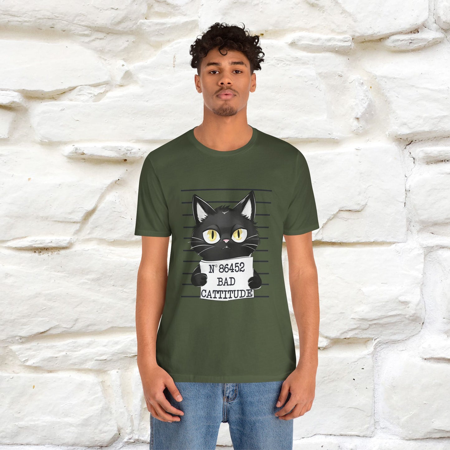 "Bad Cattitude" T-Shirt for Men & Women | 100% Cotton*