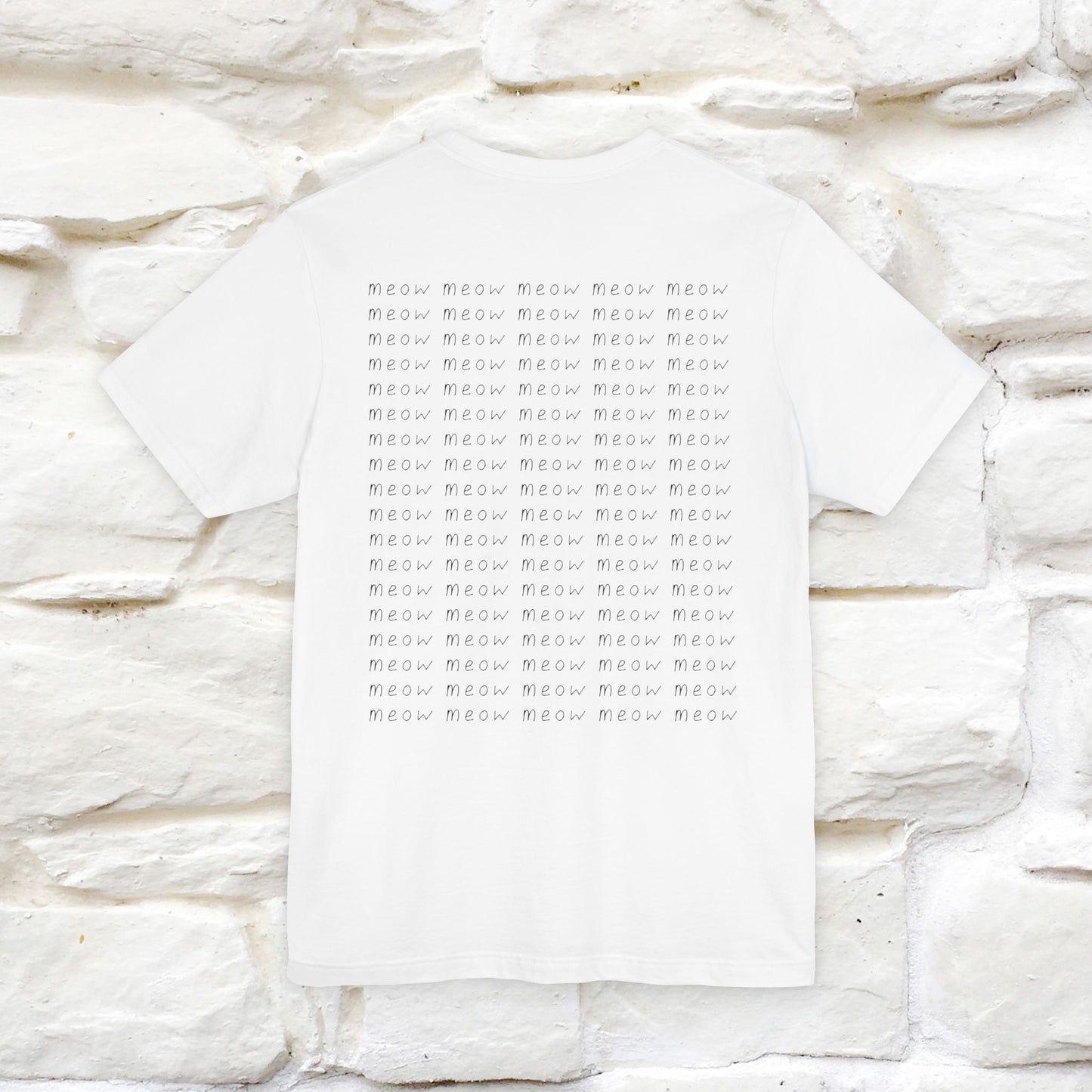 "Meow Meow Meow" Cat T-Shirt | Front & Back Design | Nunu&Miao Studio