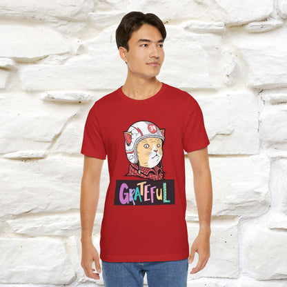 ''Grateful''  Cat T-shirt for Men and Women  100% Cotton*