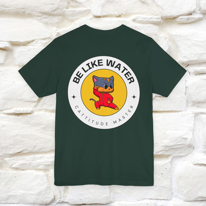 "Be Like Water: Cattitude Master | Cat T-Shirt |Nunu&Miao Studio