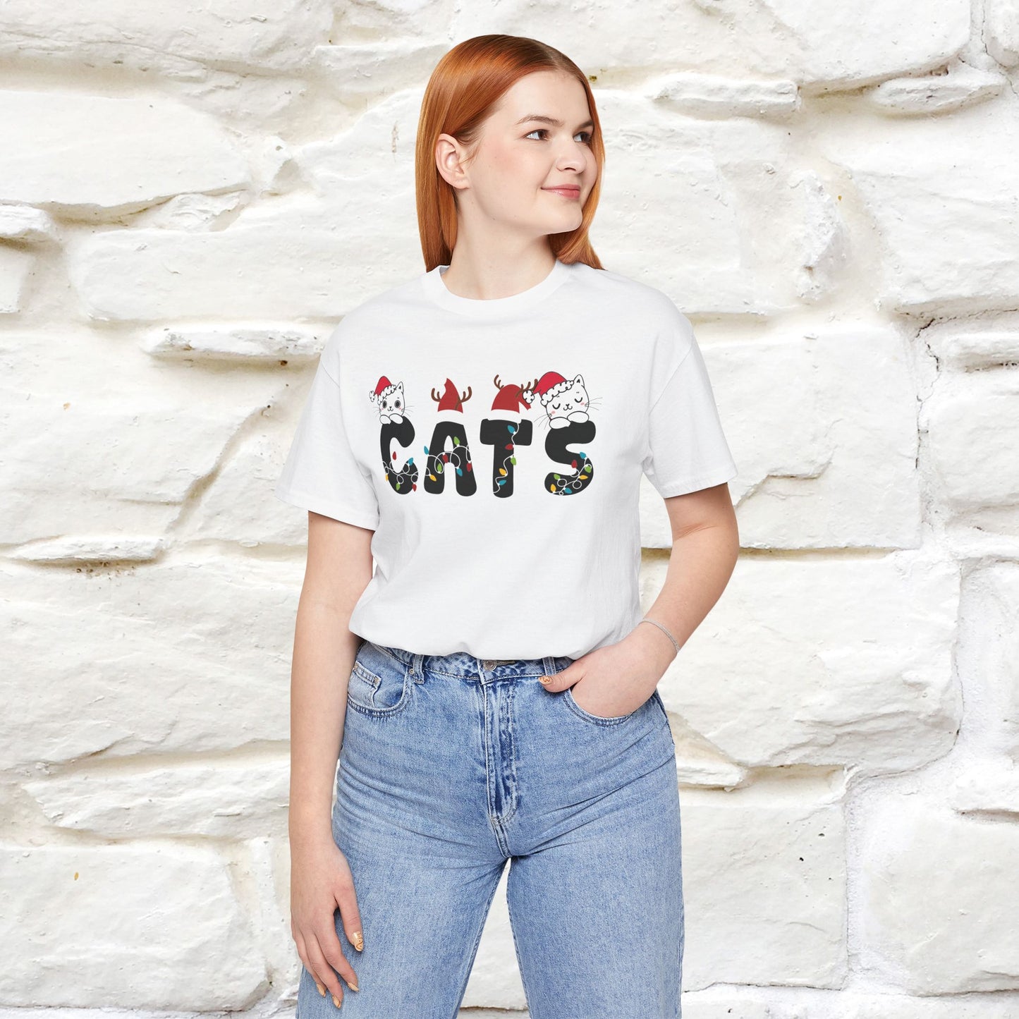 “Cats Christmas T-Shirt | Festive Cat T-Shirt for Men & Women | 100% Cotton”